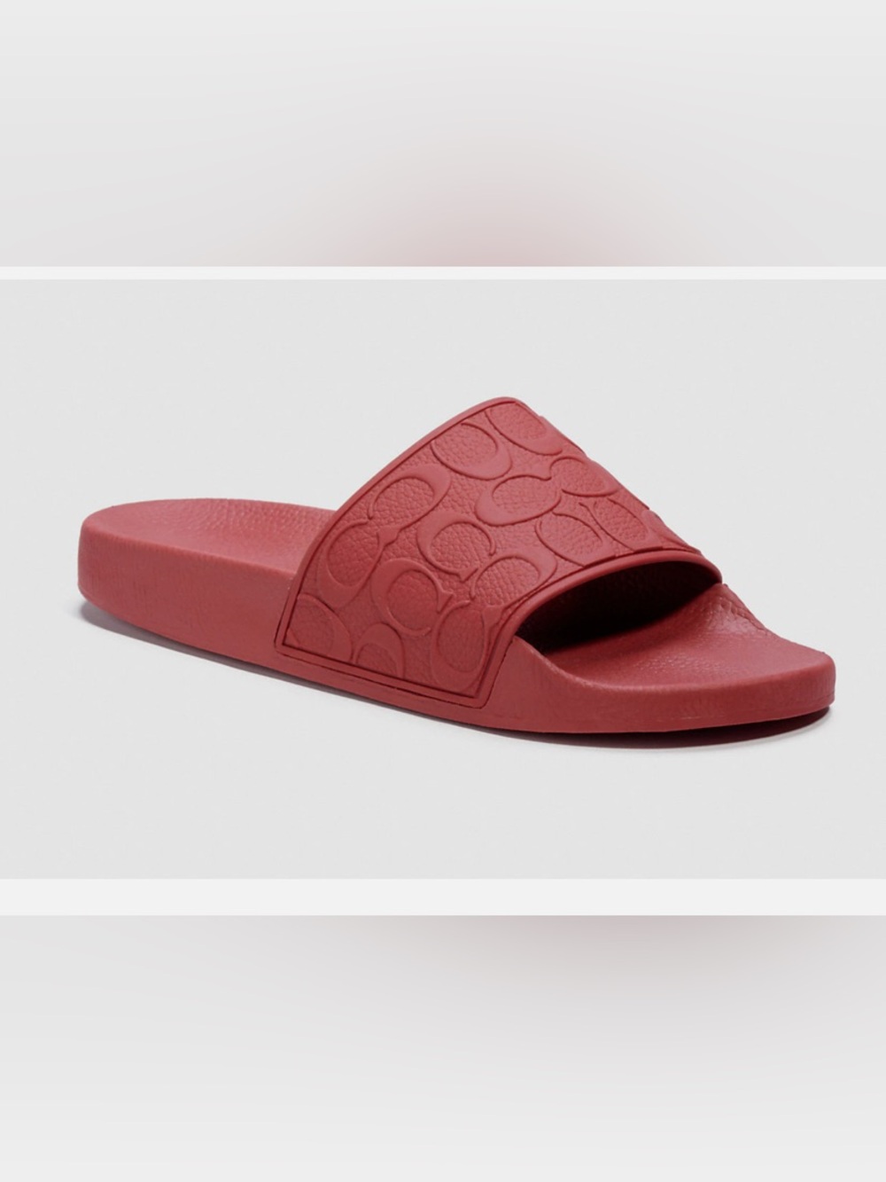 COACH Slide Cushion Sandal – Red